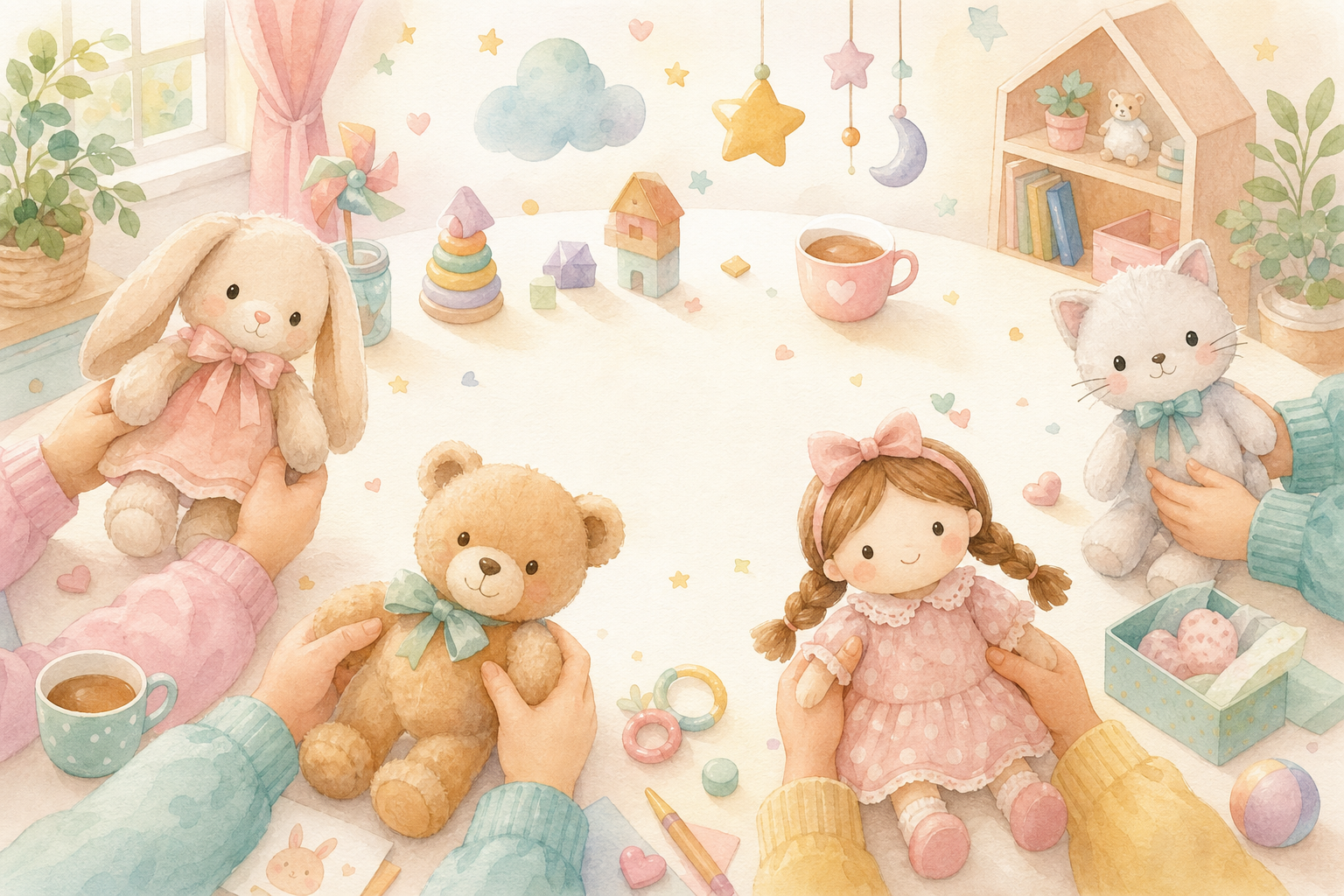 Peluches et poupées à offrir : les compagnons préférés des petits trésors !