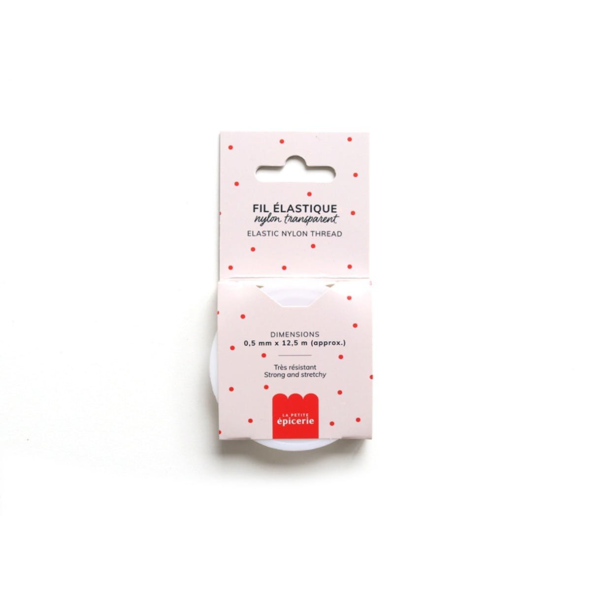12,5m de fil élastique nylon 0,5mm transparent - La Petite Epicerie