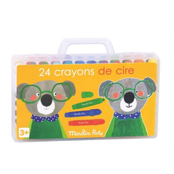 24 crayons de cire Popipop - Moulin Roty