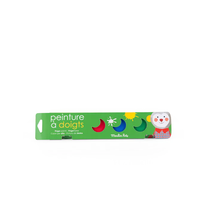 6 petits pots de peinture à doigts Les Popipop - Moulin Roty