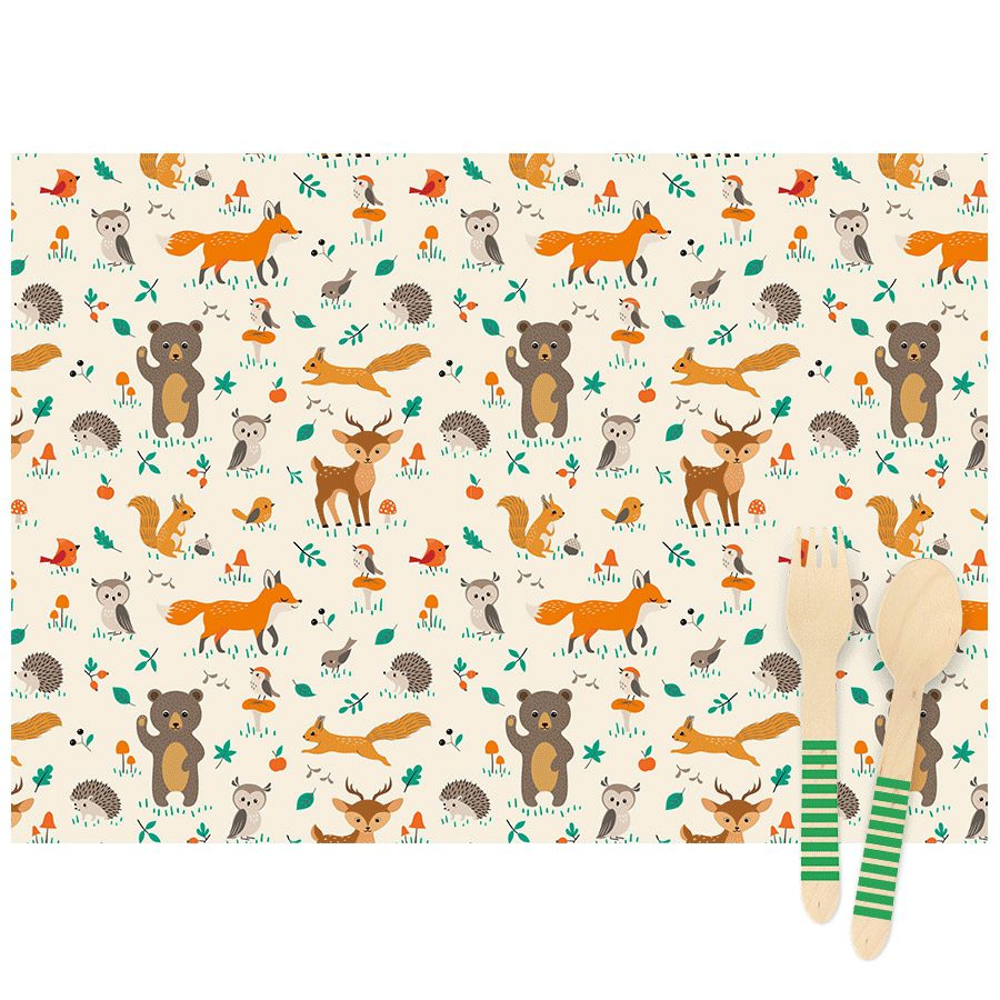 6 sets de table Animaux de la forêt - Annikids