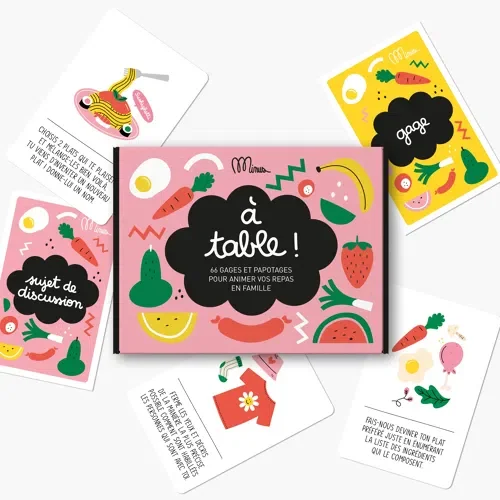 Kit de discutions A TABLE !  pour animer vos repas en famille - Minus