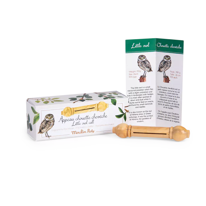 Appeau en bois chouette chevêche Le jardin du moulin - Moulin Roty
