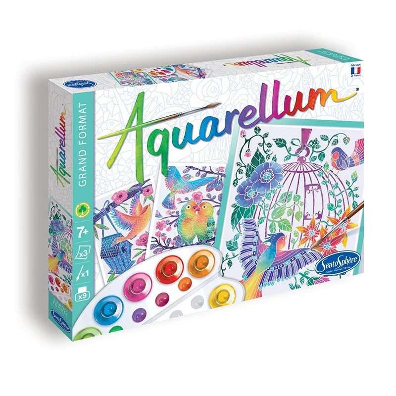Aquarellum Grand format Les oiseaux s'envolent - Sentosphère