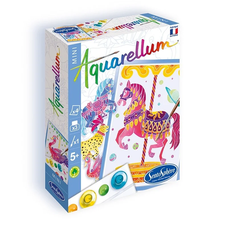 Aquarellum Mini Chevaux Manège - Sentosphère