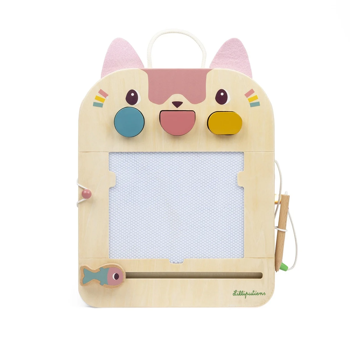 Ardoise Magique en bois Jeanne le chat - Lilliputiens