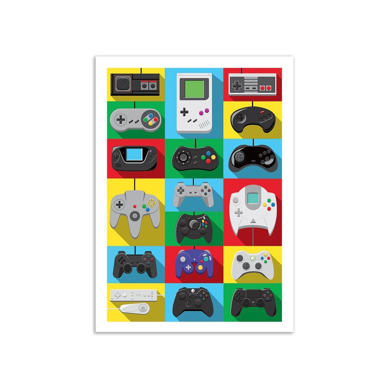 Art-Poster 30 x 40 Legendary Controllers Olivier Bourdereau - Wall Editions