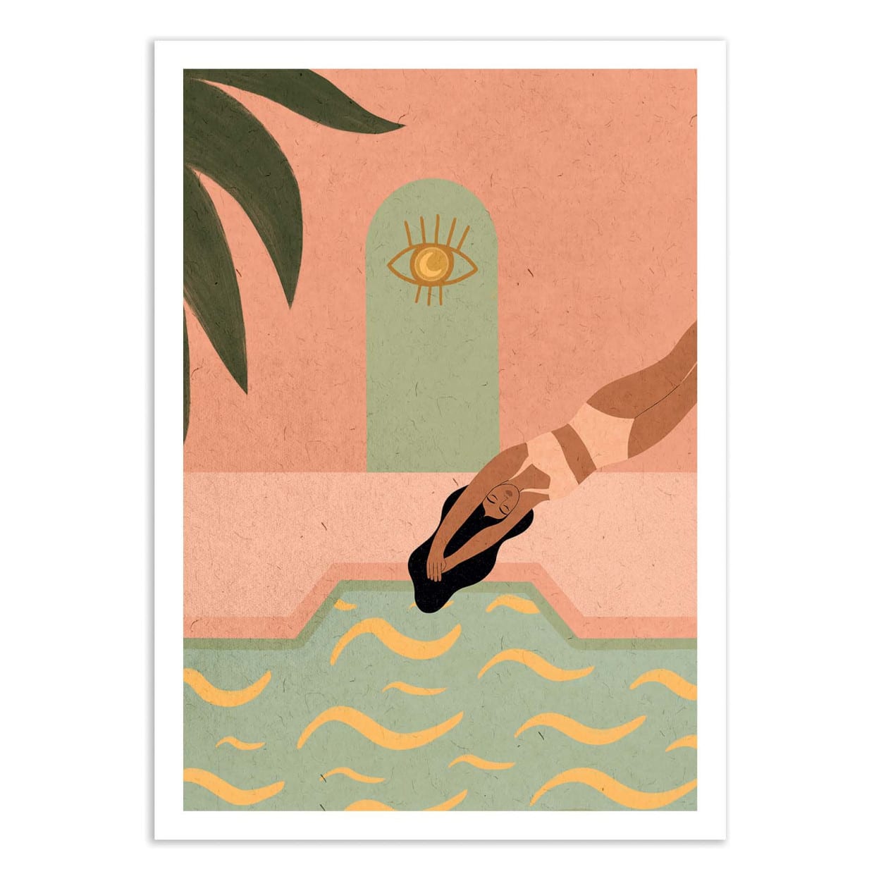 Art-Poster 30 x 40 Wavy dreams Lemon Fee - Wall Editions