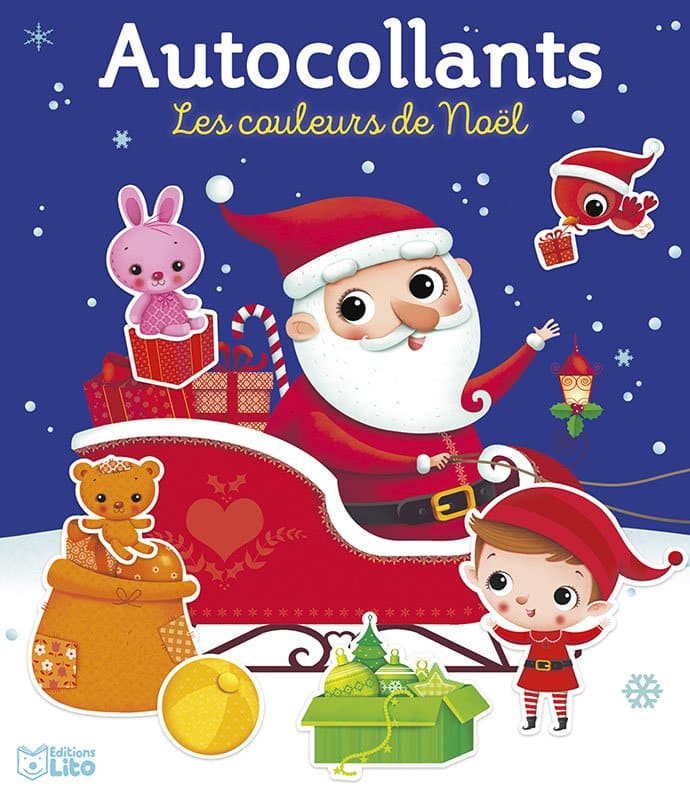Autocollant Les couleurs de noël Joyeux Noël - Editions Lito