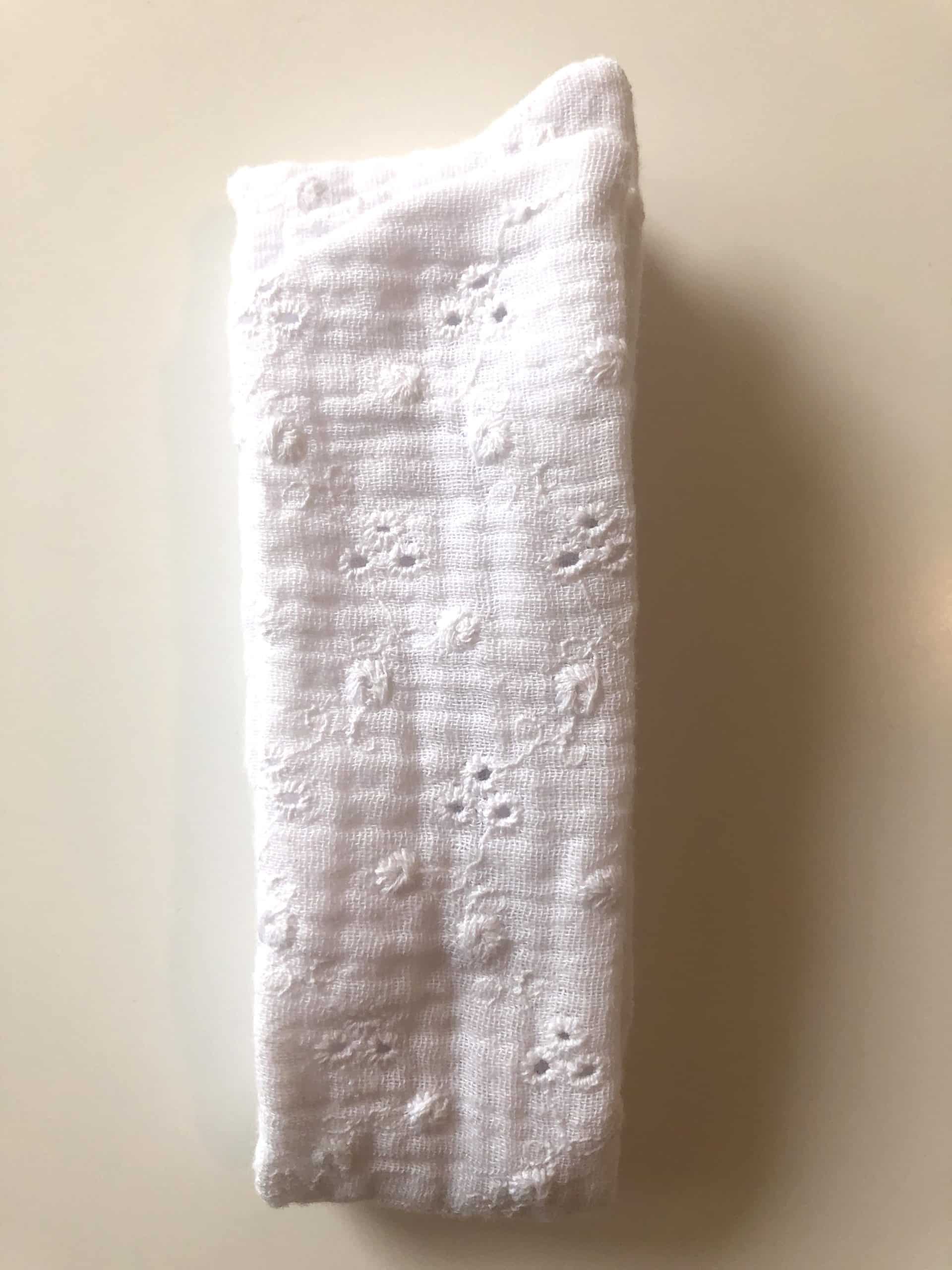 Bandeau cheveux artisanal Blanc Taille enfant - LF Créations