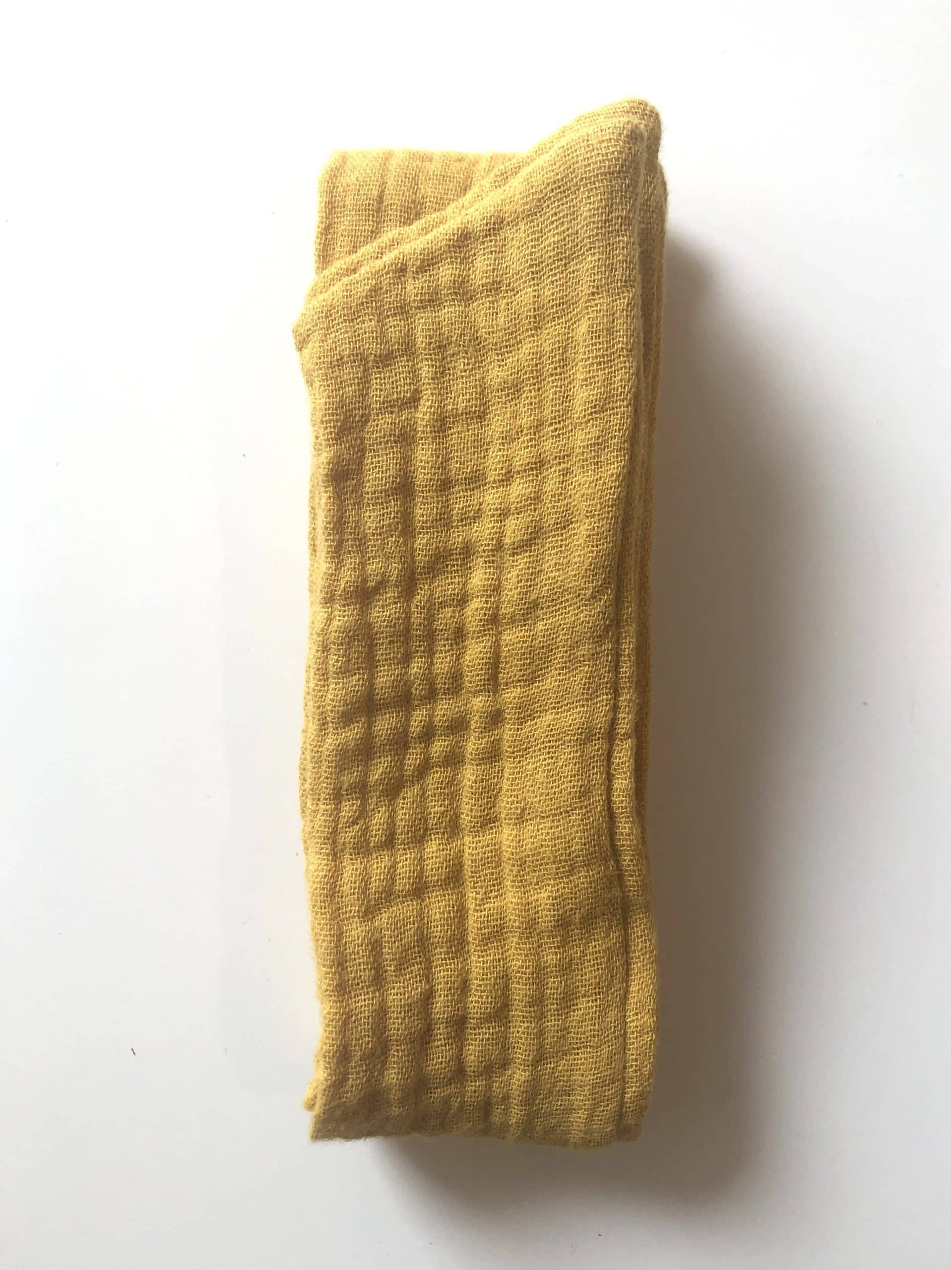 Bandeau cheveux artisanal Jaune moutarde Taille enfant - LF Créations