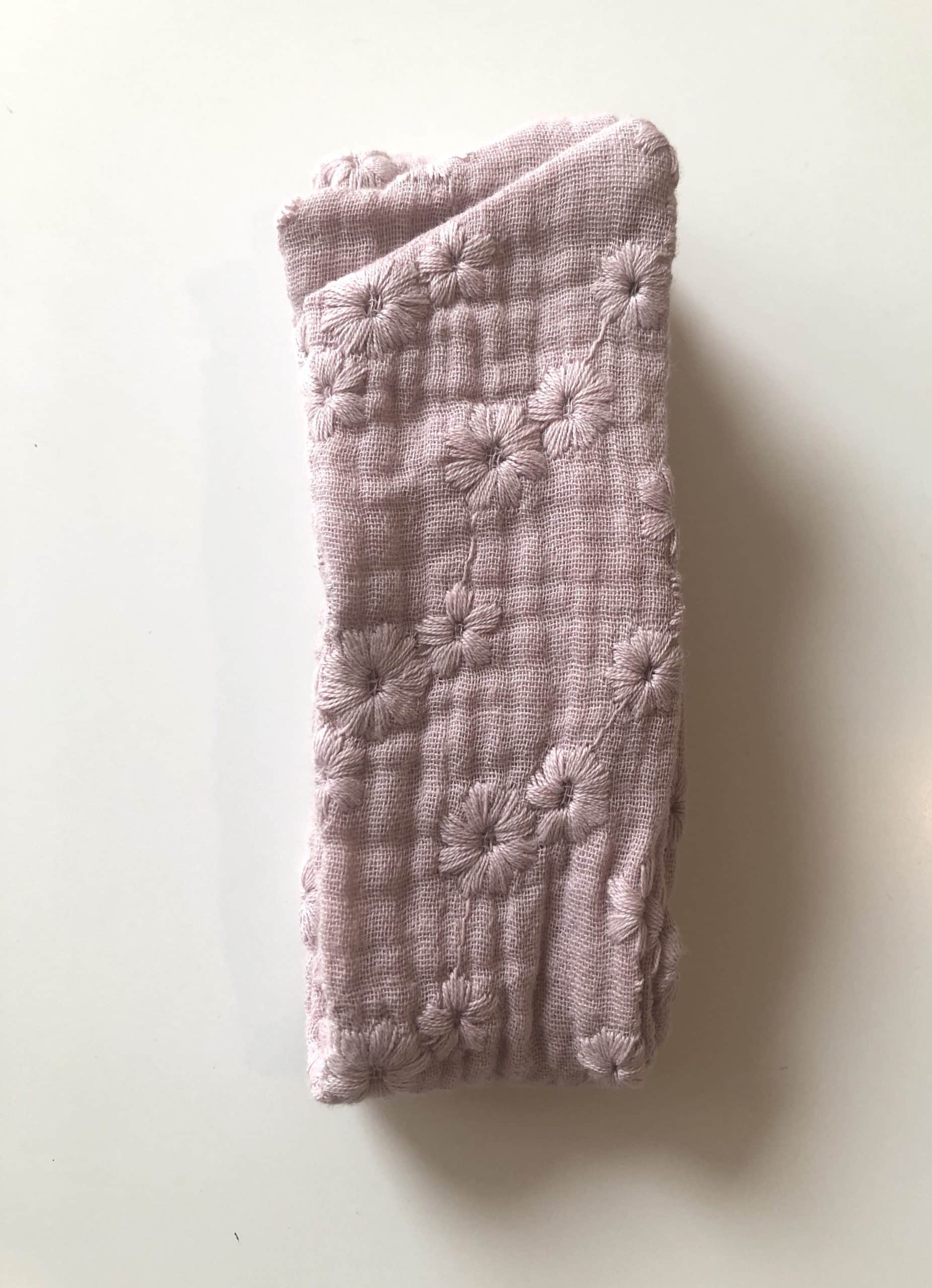 Bandeau cheveux artisanal Vieux rose Taille enfant - LF Créations