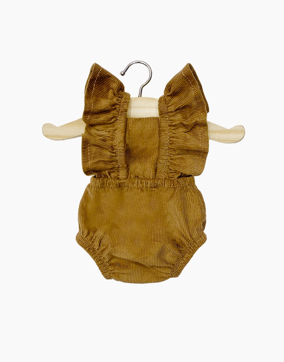 Barboteuse rétro Lou en milleraie Havane pour poupées Gordis - Minikane