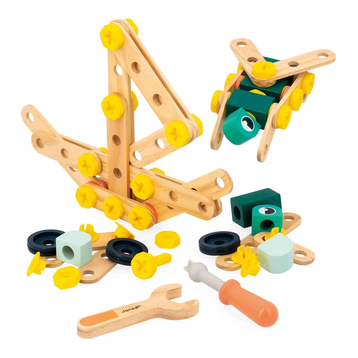Baril Brico'Kids 100 pièces bois - Janod