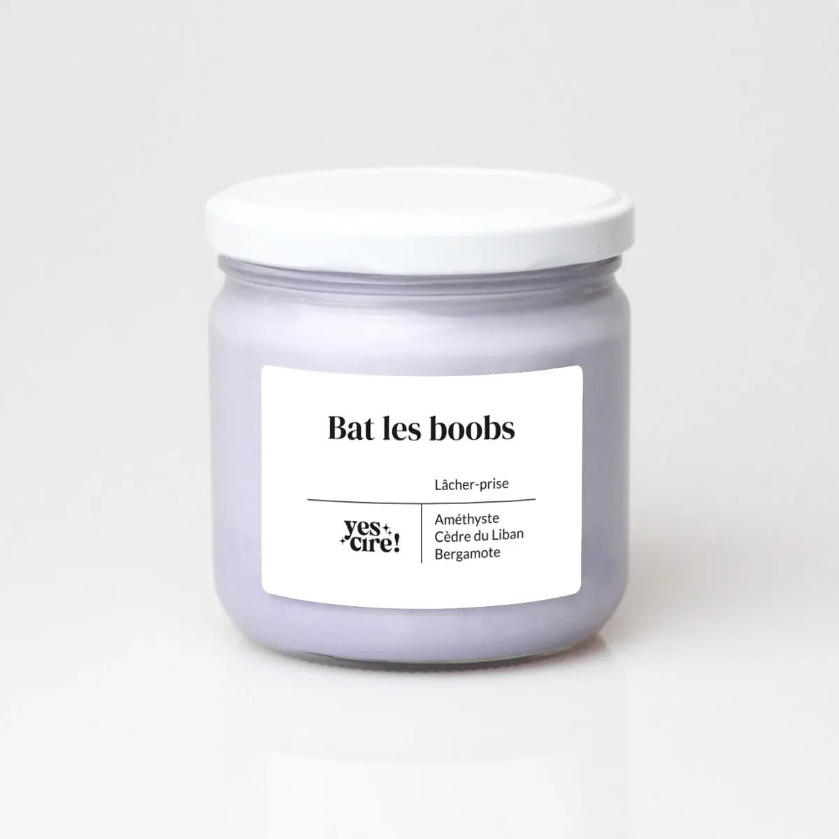 Bat les boobs Bougie améthyste lâcher-prise - YesCire