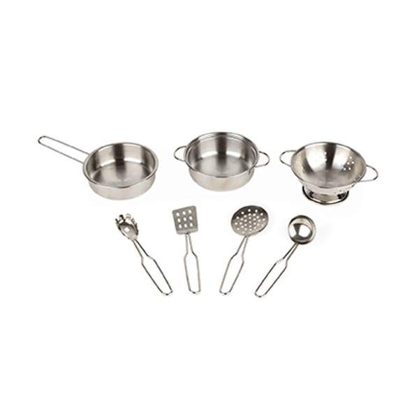 Batterie de cuisine en métal 7 accessoires enfant - Janod