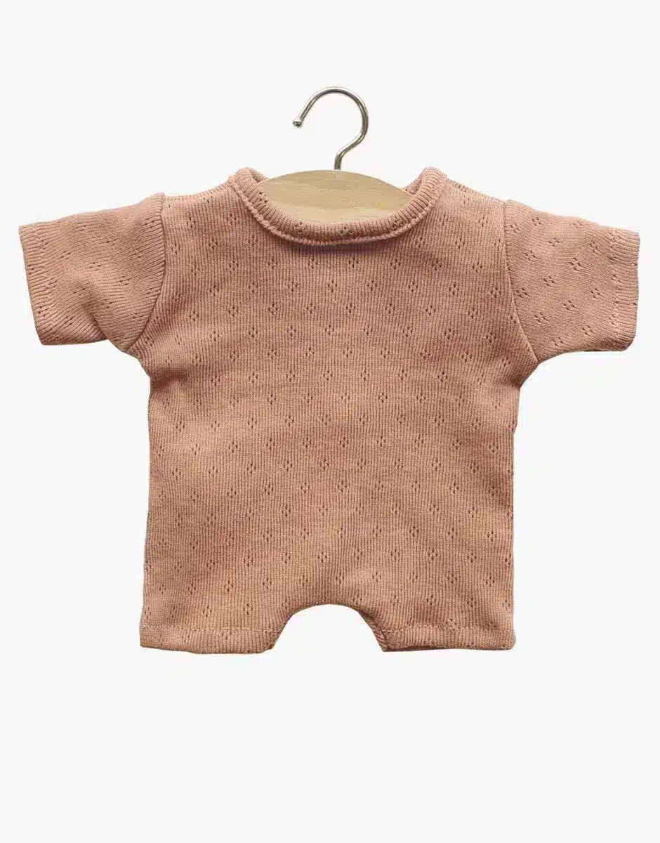 Body shorty pointillé cassonade pour poupées Babies - Minikane