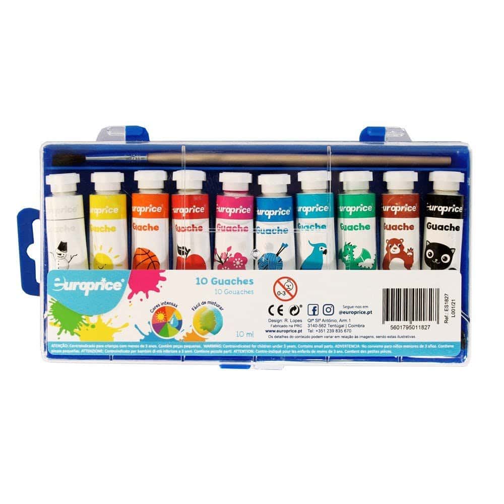 Boîte de 10 Gouaches - Europrice