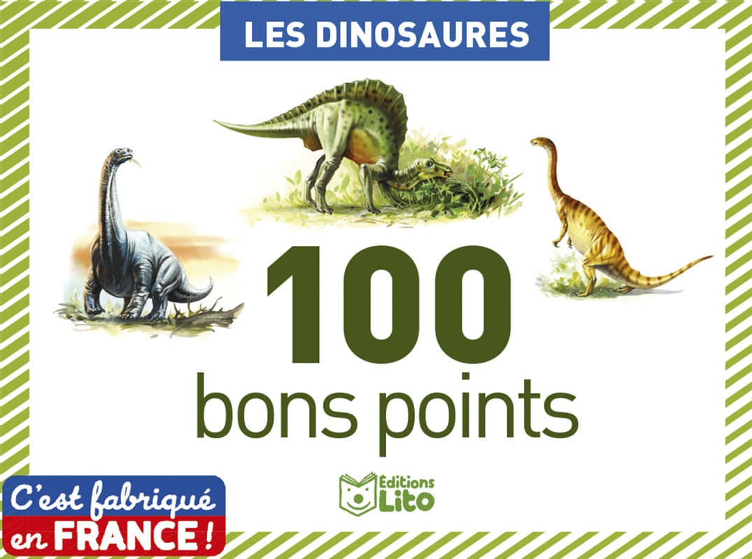 Boîte de 100 bons points Les dinosaures - Editions Lito