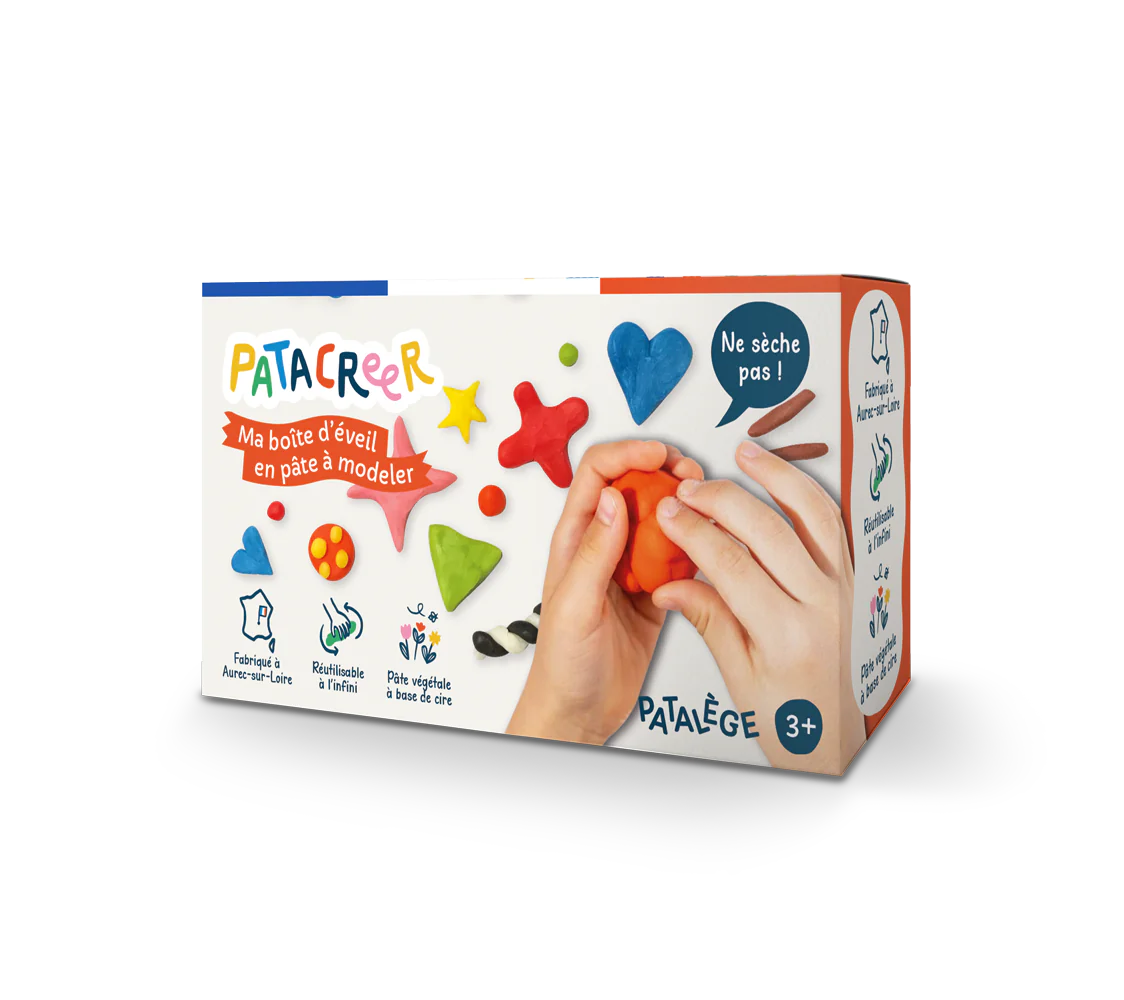 Boite Mon atelier d'éveil de 9 couleurs de Pâte à Modeler - Patacreer