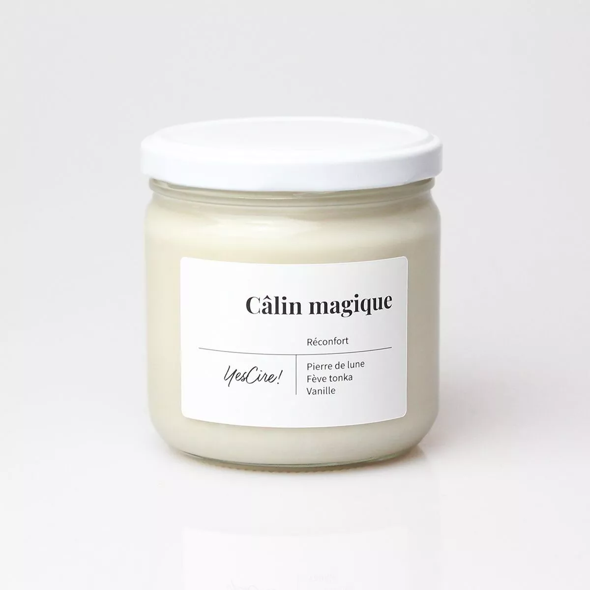 Bougie Câlin magique aux huiles essentielles et pierre lithothérapie - YesCire