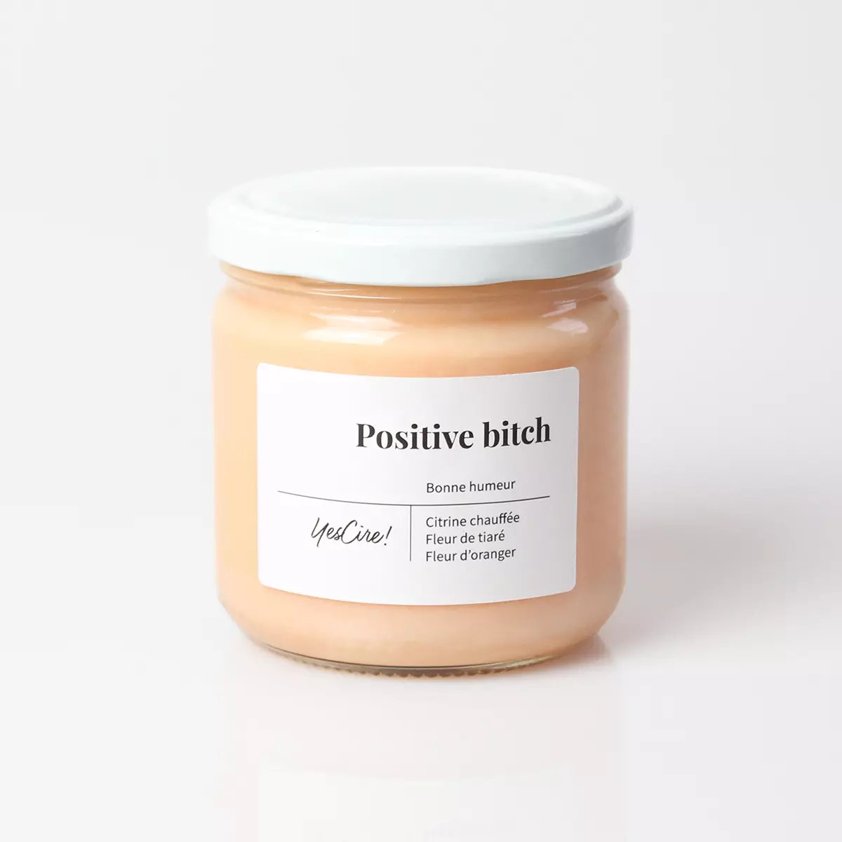 Bougie Positive bitch aux huiles essentielles et pierre lithothérapie - YesCire