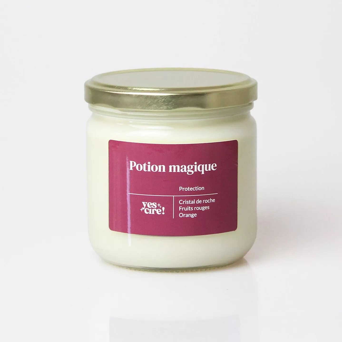 Bougie Potion magique Cristal de roche Protection - YesCire