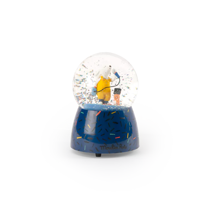 Boule à neige musicale Puce et Pilou - Moulin Roty