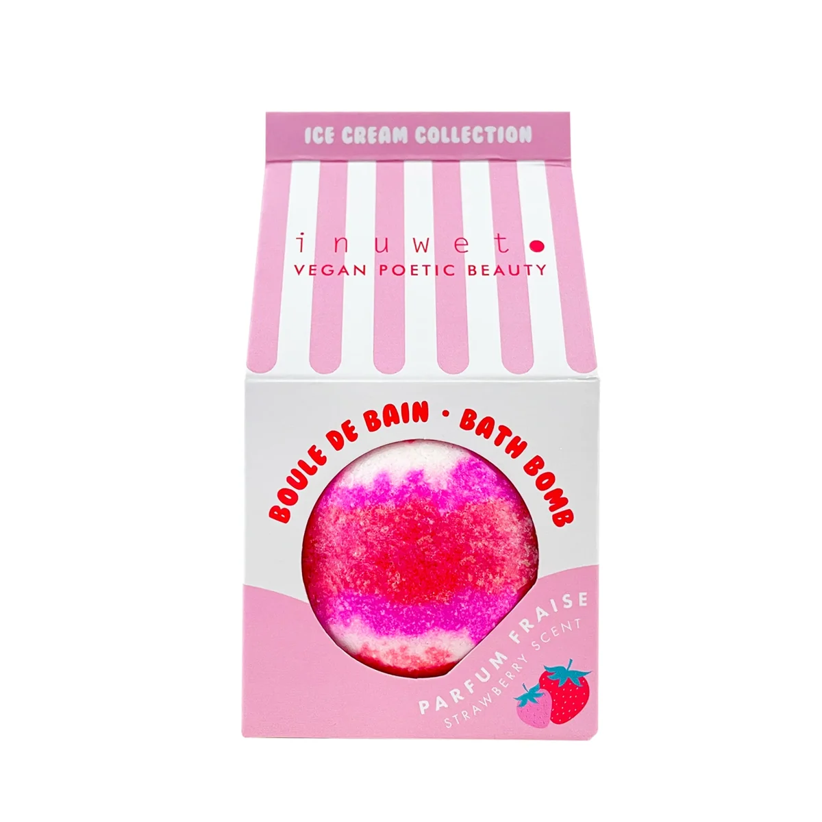 Boule de bain Ice cream collection Fraise - Inuwet