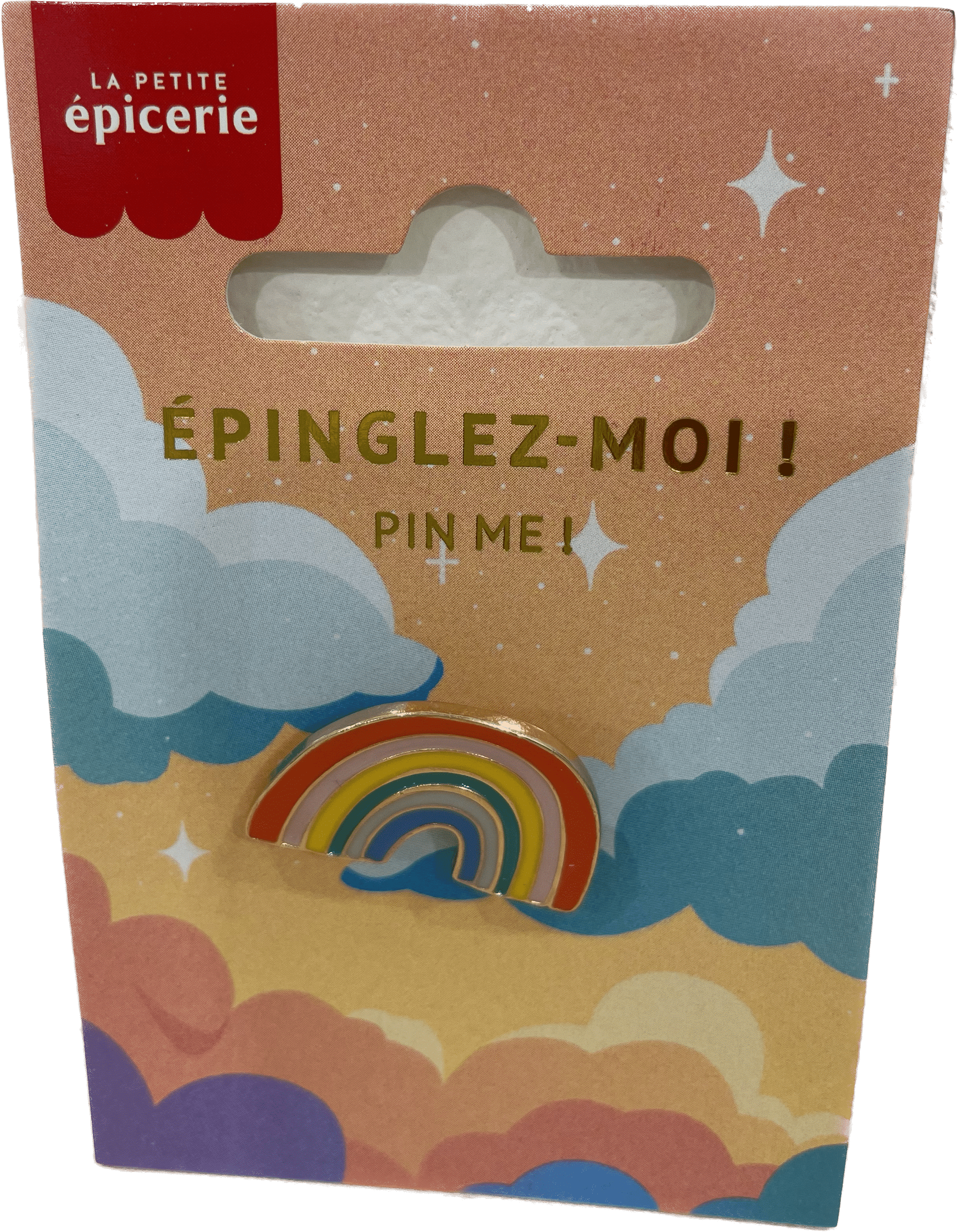 Broche pin's émaillé Arc-en-ciel - La Petite Epicerie