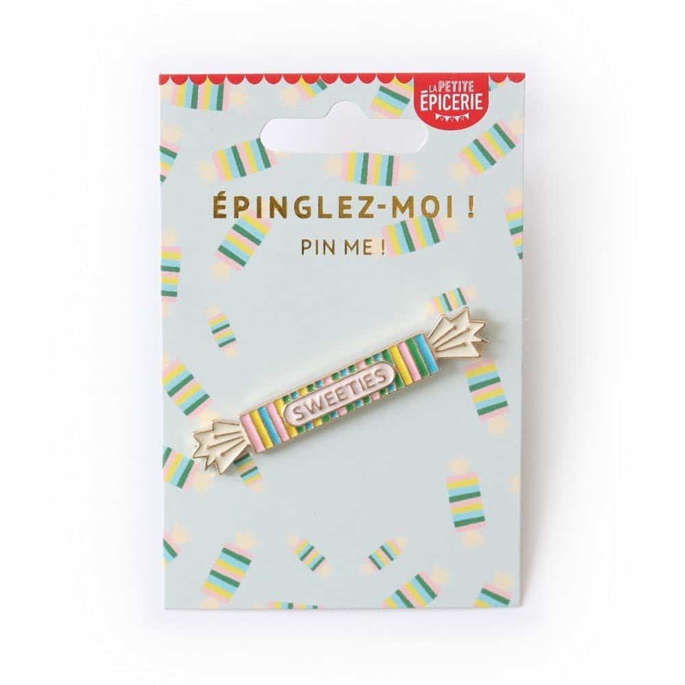 Broche pin's émaillé Bonbon - La Petite Epicerie