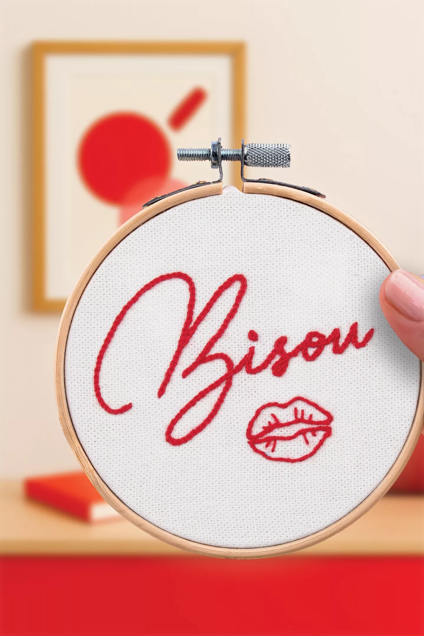 Broderie décorative Bisou - French'Kits