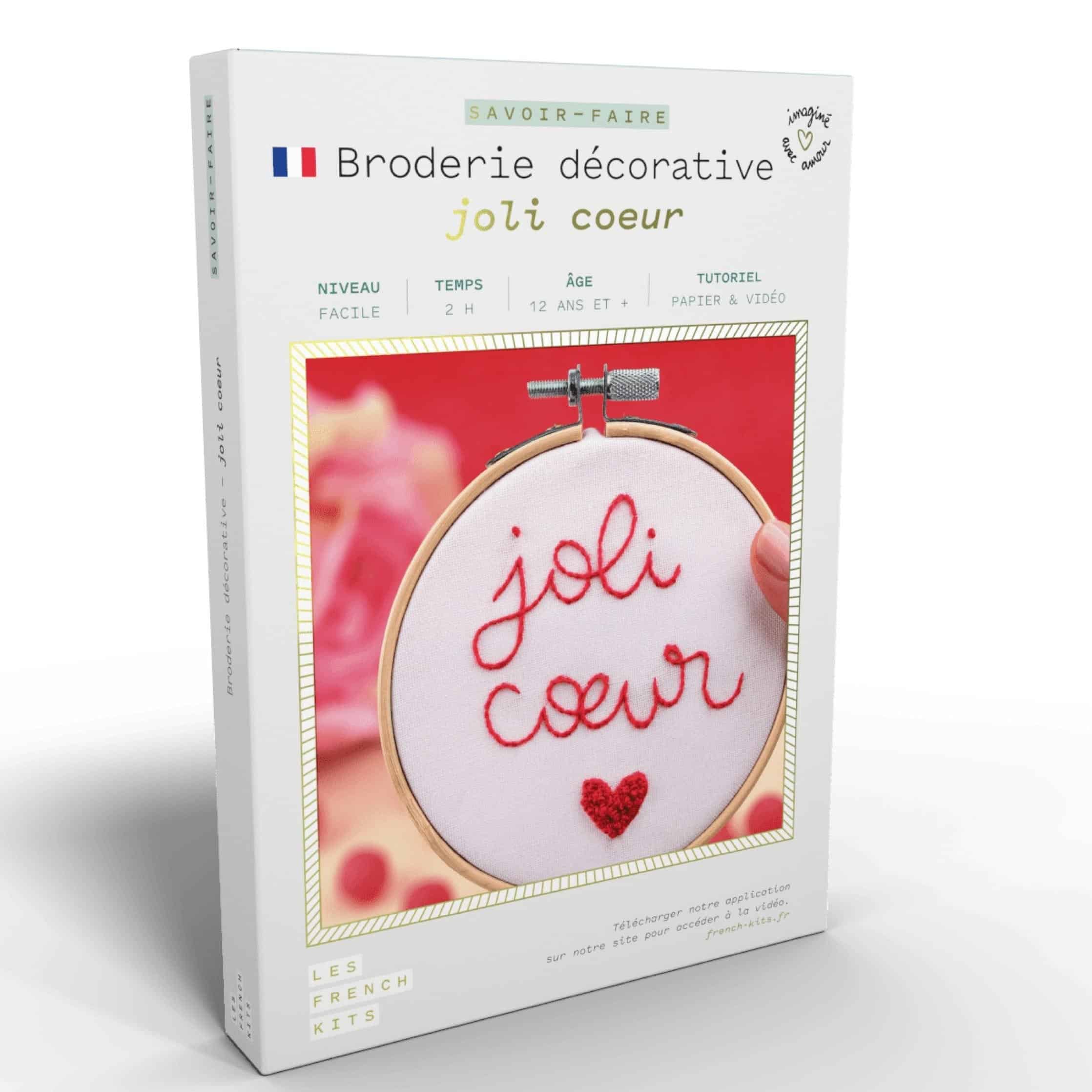 Broderie décorative Joli coeur - Les French Kits