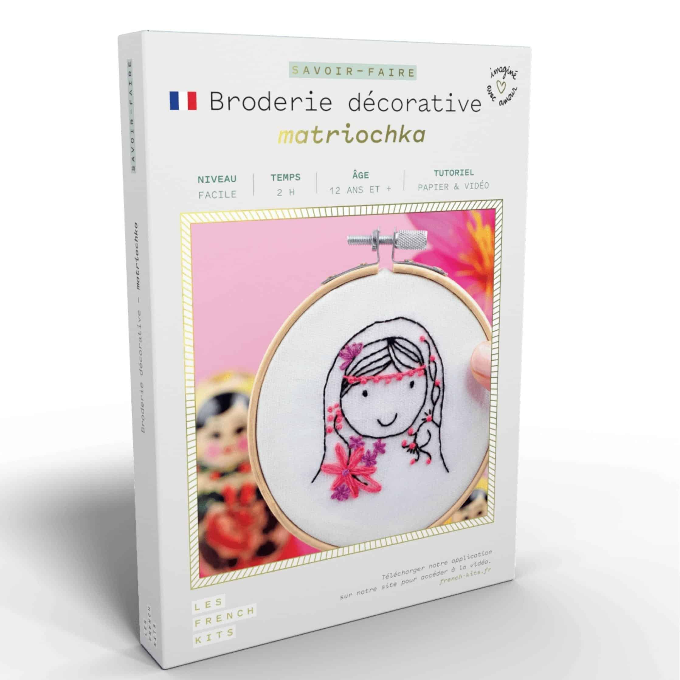 Broderie décorative Matriochka - Les French Kits
