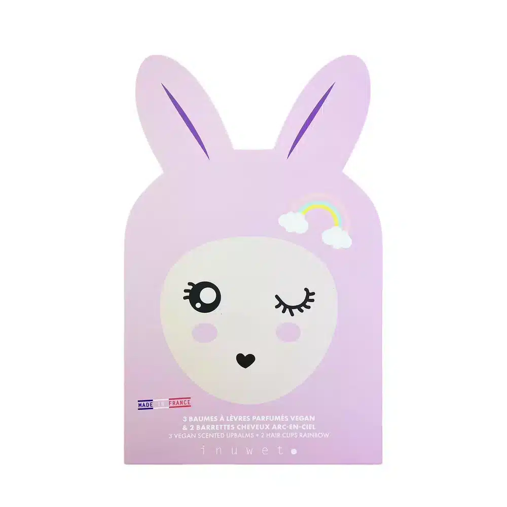 Bunny box Coffret baumes à lèvres et barrettes - Inuwet