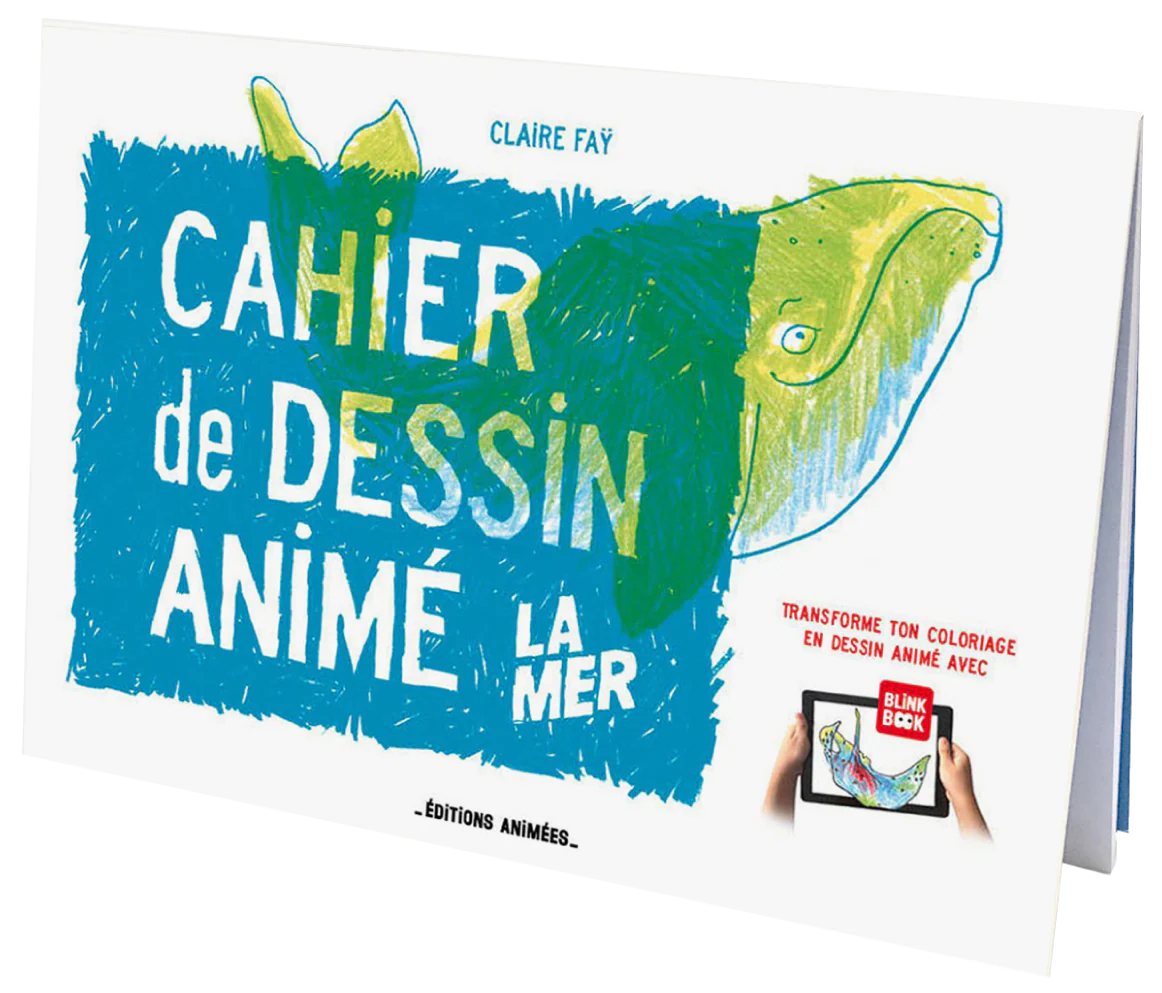 Cahier de dessin animé Blink Book La mer - Editions animées