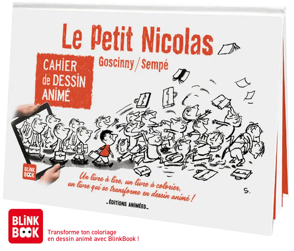 Cahier de dessin animé Blink Book Le petit Nicolas - Editions Animées