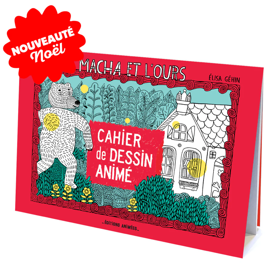 Cahier de dessin animé Blink Book Macha et l'ours - Editions animées