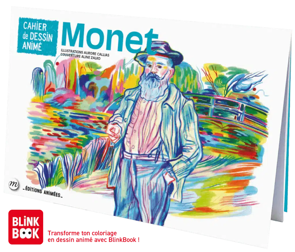 Cahier de dessin animé Blink Book Monet - Editions animées