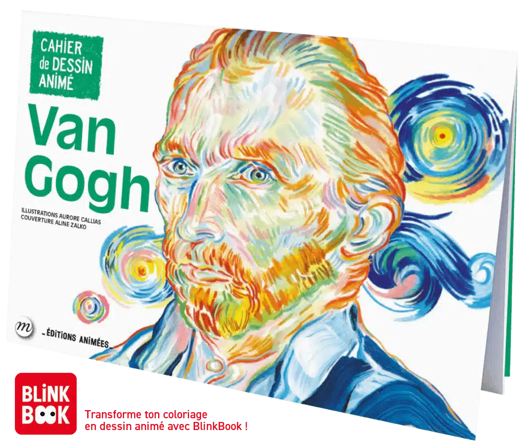 Cahier de dessin animé Blink Book Van Gogh - Editions animées