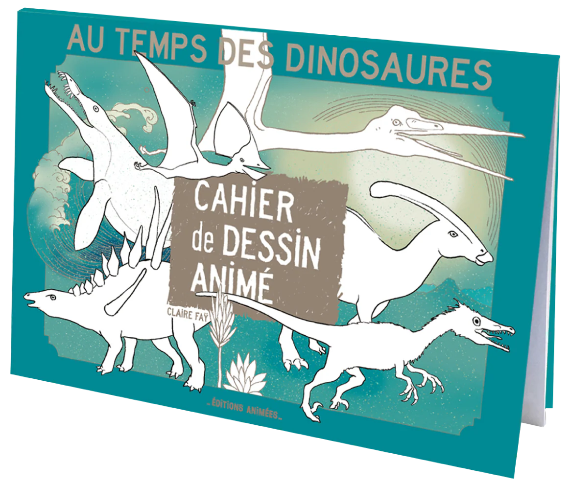 Cahier de dessin animé BlinkBook Temps des dinosaures - Editions Animées