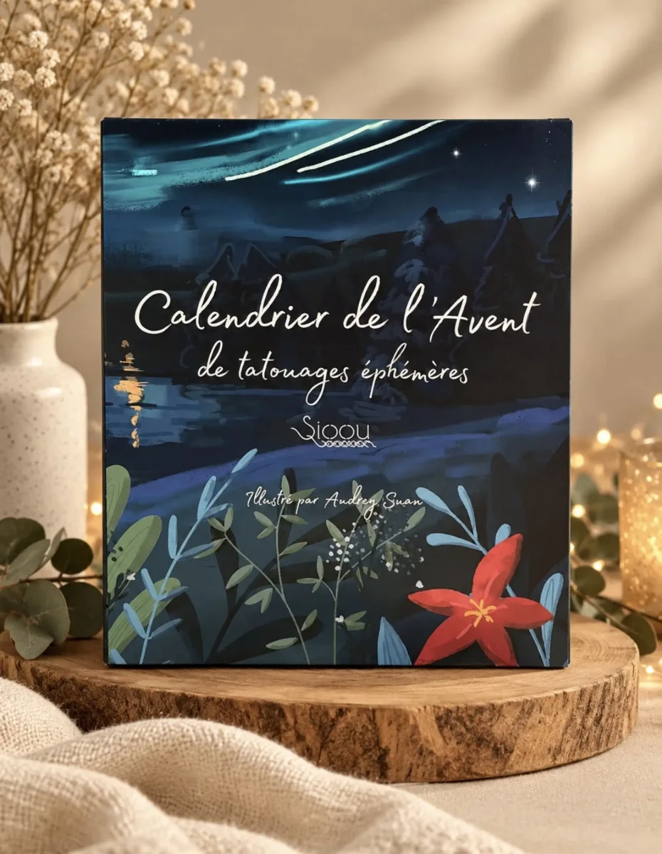 Calendrier de l’Avent Tatouages éphémères Version adulte - Sioou