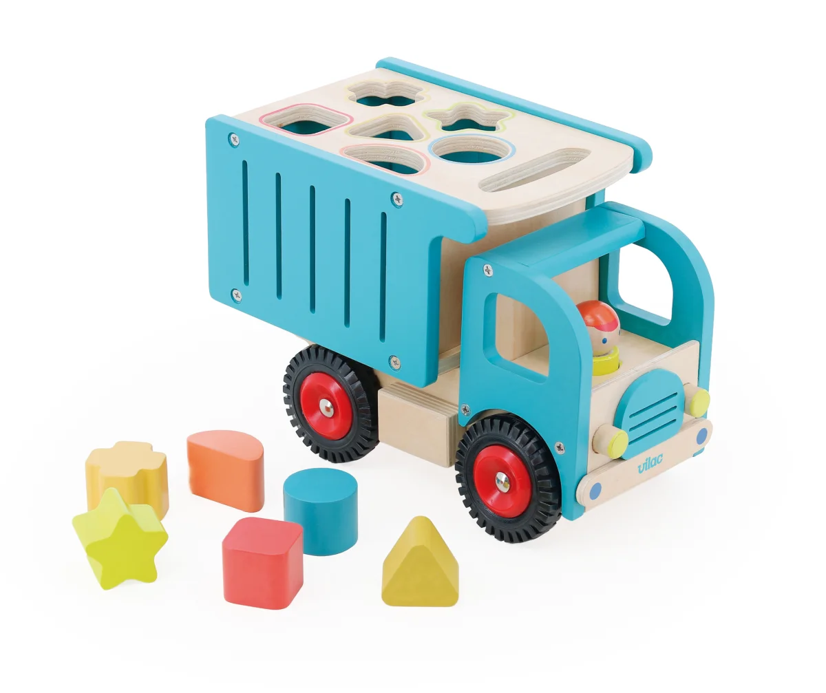 Camion de tri d’éveil en bois Boîte à formes - Vilac