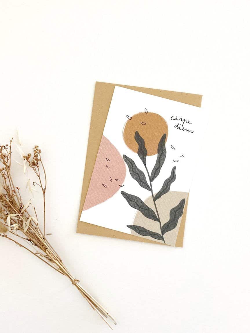 Carte A6 Carpe diem - Atelier Yuzu
