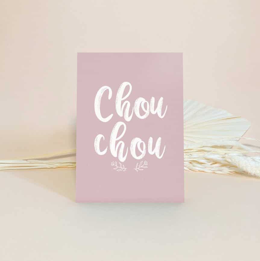Carte A6 Chou Chou - Atelier Yuzu