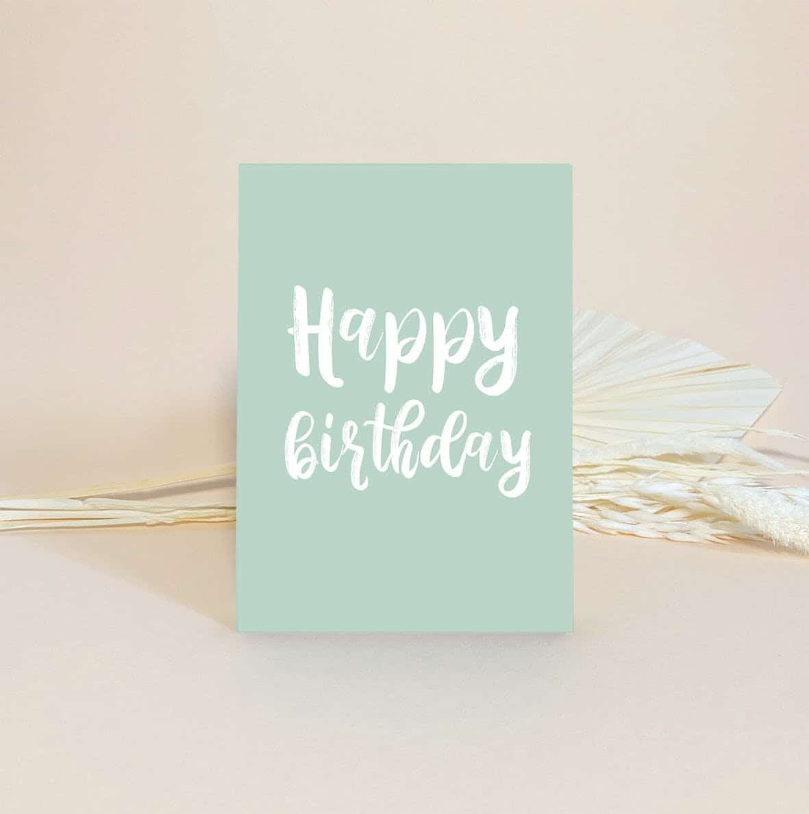 Carte A6 Happy birthday - Atelier Yuzu