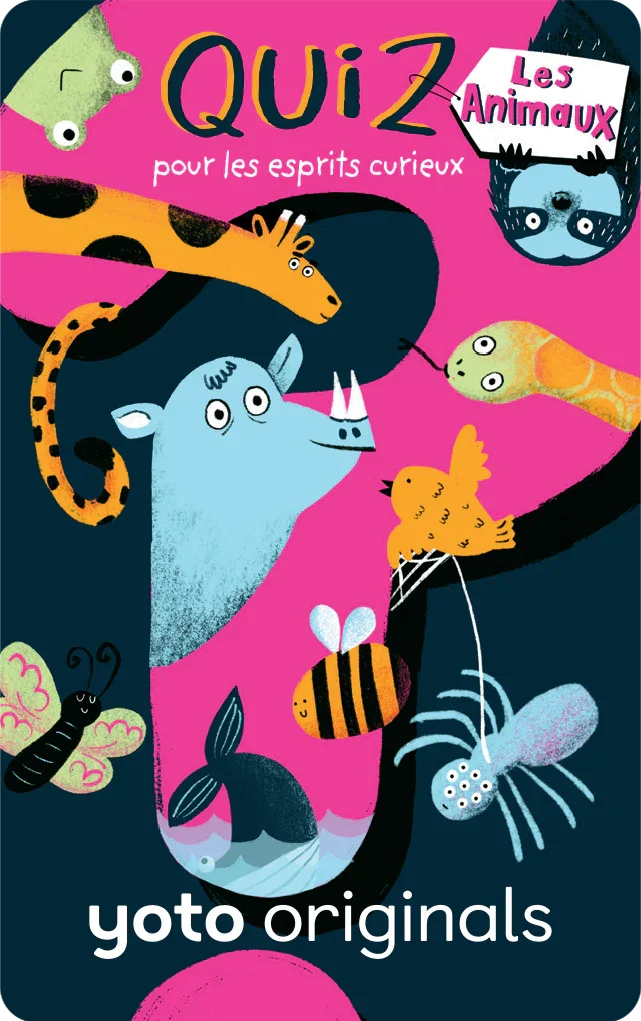 Carte audio Quiz pour les esprits curieux Les animaux - Yoto