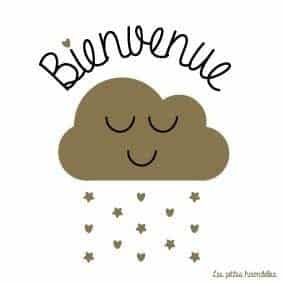 Carte avec enveloppe Bienvenue - Les Petites Hirondelles