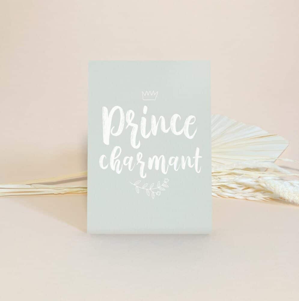 Carte Prince Charmant - L'atelier Yuzu
