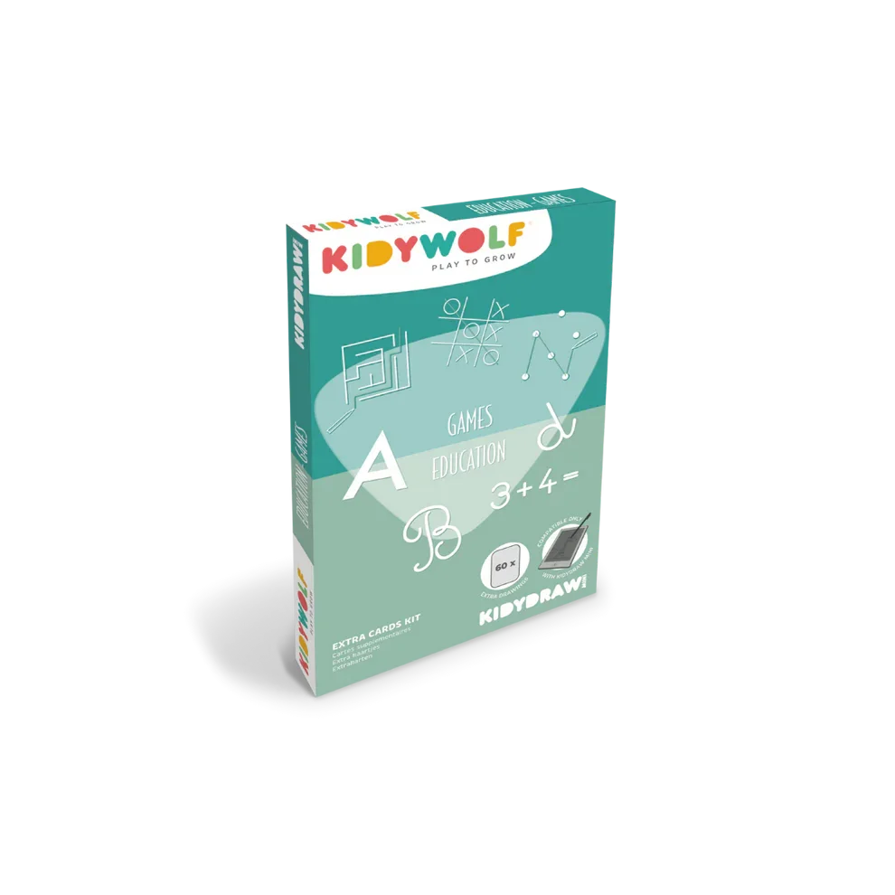 Cartes thèmes "Jeux et Education" Refill Kidydraw-mini - Kidywolf